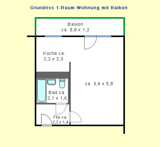 Singlewohnung am Allee-Center - Foto 4