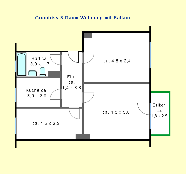 Einzug ab 01.10.2026 möglich. 3-Raumwohnung in Gohlis - Photo 3