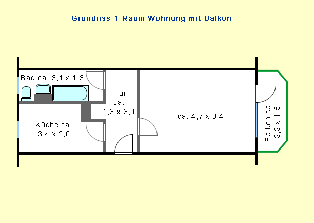 Einzug ab 15.11.2026 möglich. Singlewohnung mit Balkon - Foto 3