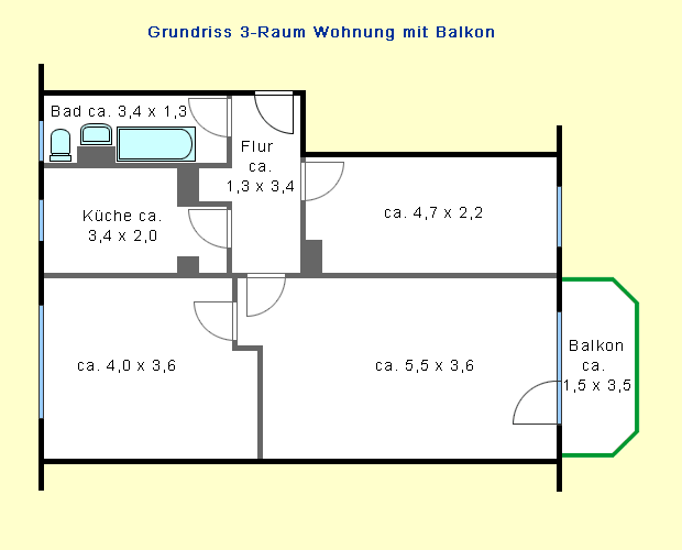 Einzug ab 01.07.2026 möglich. 3-Raumwohnung in Möckern - Photo 1