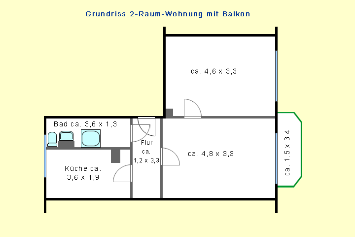 Einzug ab 01.12.2026 möglich. 2 Raumwohnung mit Aufzug - Foto 3