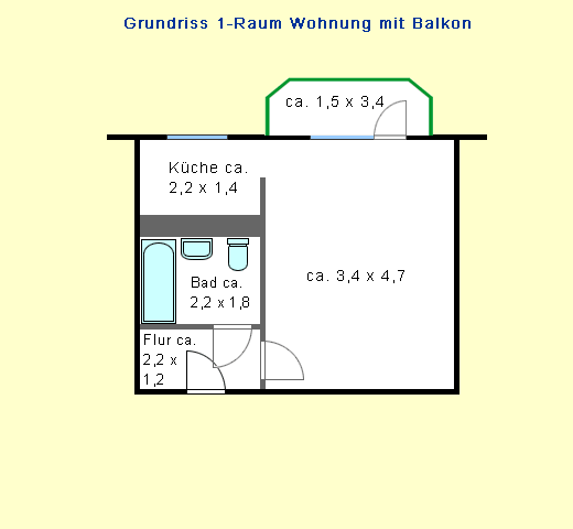 Schöne Singlewohnung mit Balkon! - Photo 3