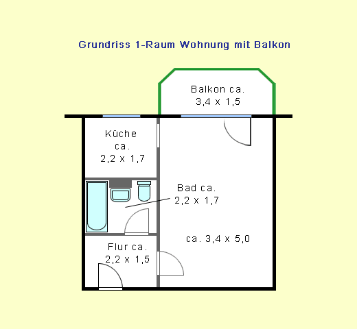Einzug frühstens ab 15.01.2027 möglich. 1-Raumwohnung mit EBK - Photo 5