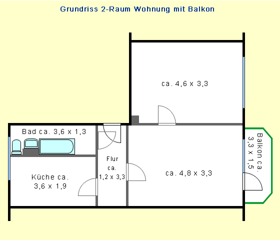 Einzug ab 15.11.2026 möglich. 2-Raumwohnung in Mockau - Foto 4