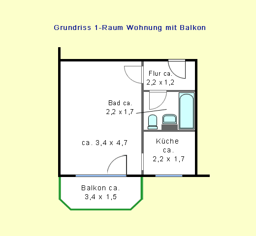 Einzug ab 01.11.2026 möglich. Singlewohnung in Mockau - Foto 4