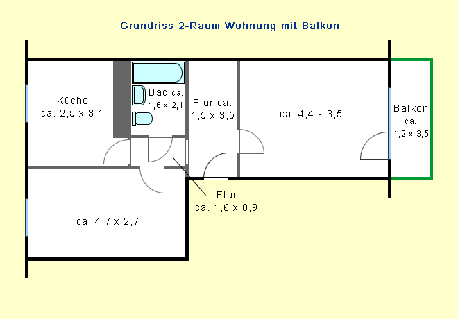 Gemütliche 2-Raum-Wohnung mit Südbalkon - Photo 4