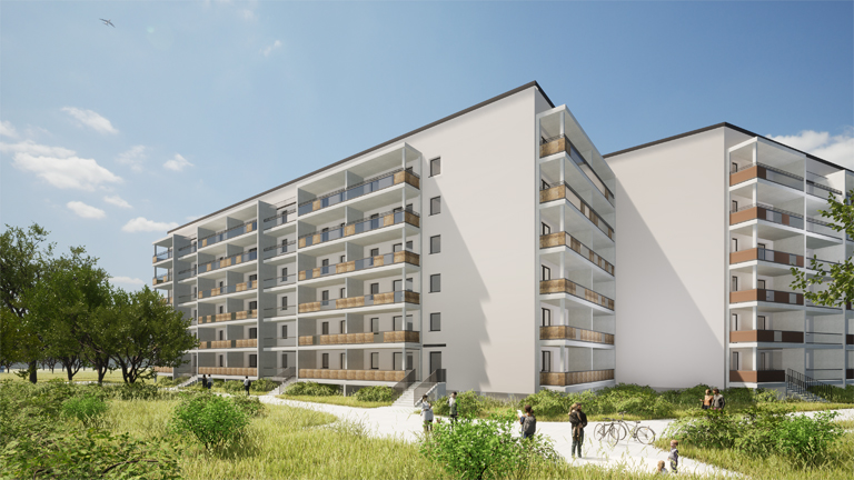 Plattenbau neu gedacht – Bad mit Wanne und Dusche - Photo 2