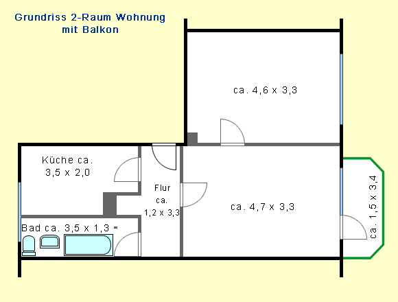 2-Raum-Wohnung mit Ausblick! - Photo 5